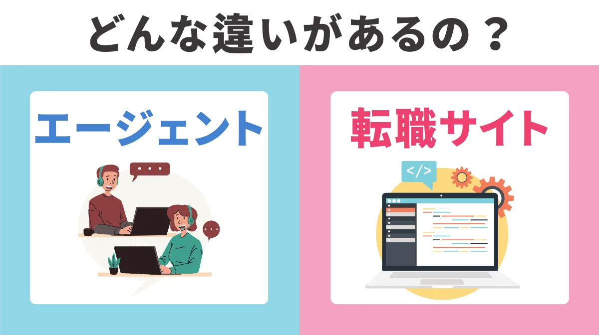 1．転職エージェントと求人サイトそれぞれの違い