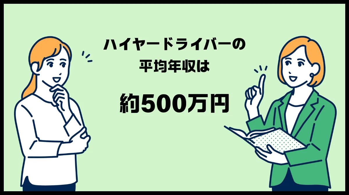 ハイヤードライバーの年収相場とは