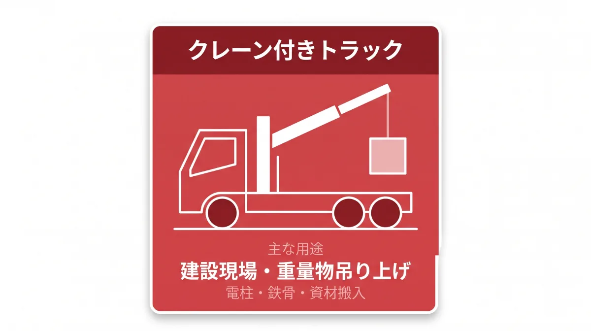クレーン付きトラック