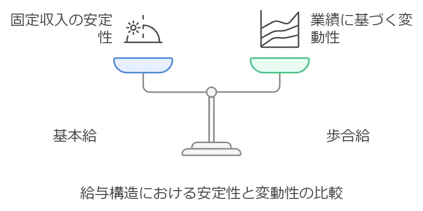 基本給と歩合給の仕組み