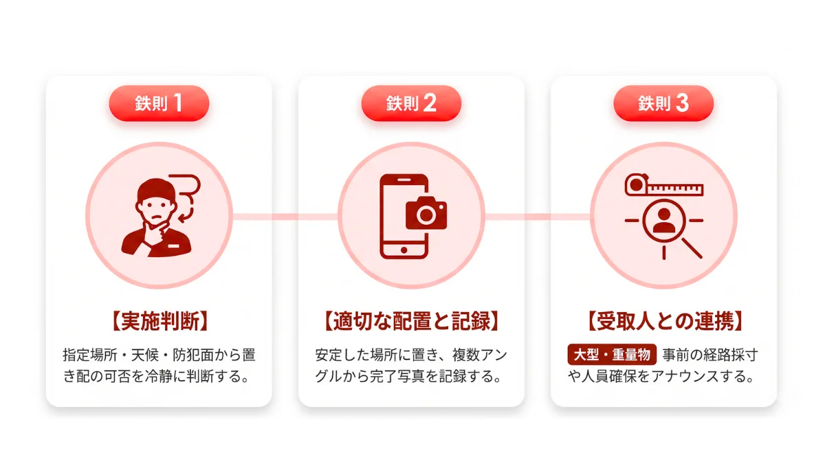 トラブルを回避する軒先渡しのポイント