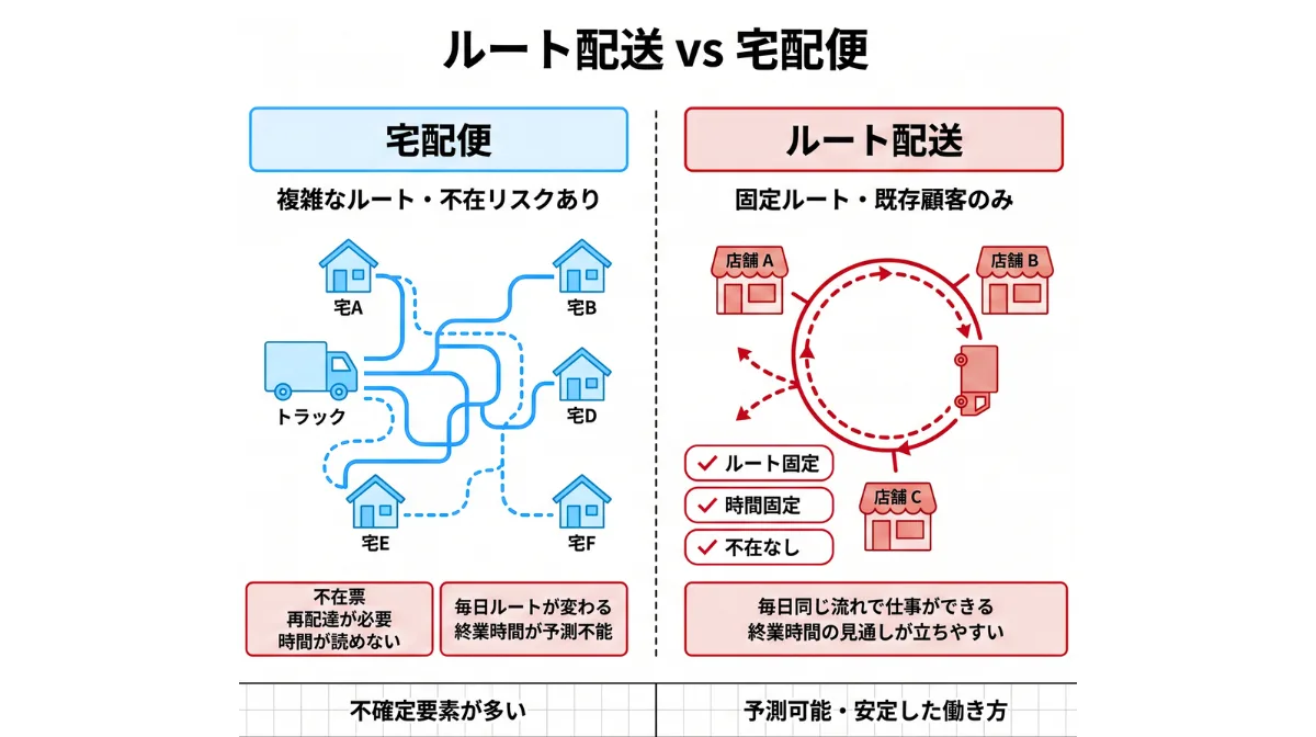 ルート配送とはどんな仕事？