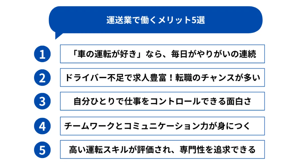 運送業の魅力って何だろう？運送業で働くメリット