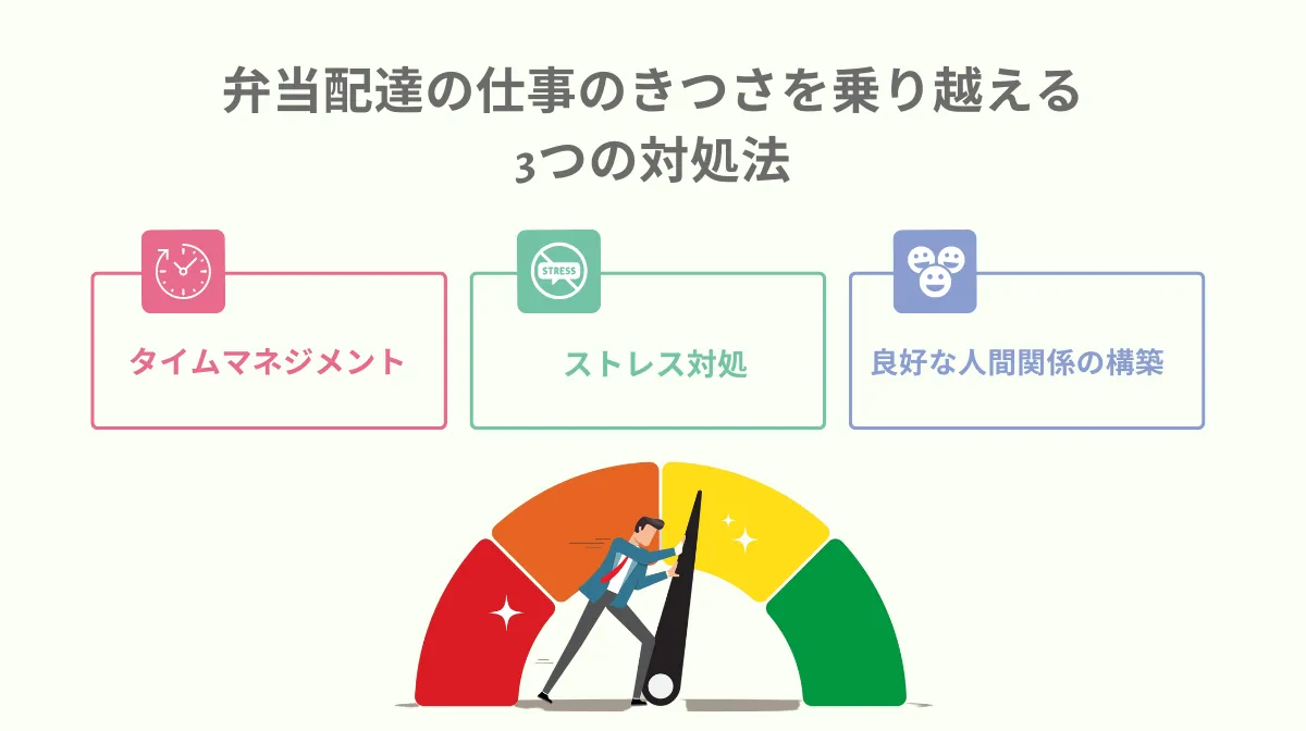 5．弁当配達の仕事のきつさを乗り越える3つの対処法