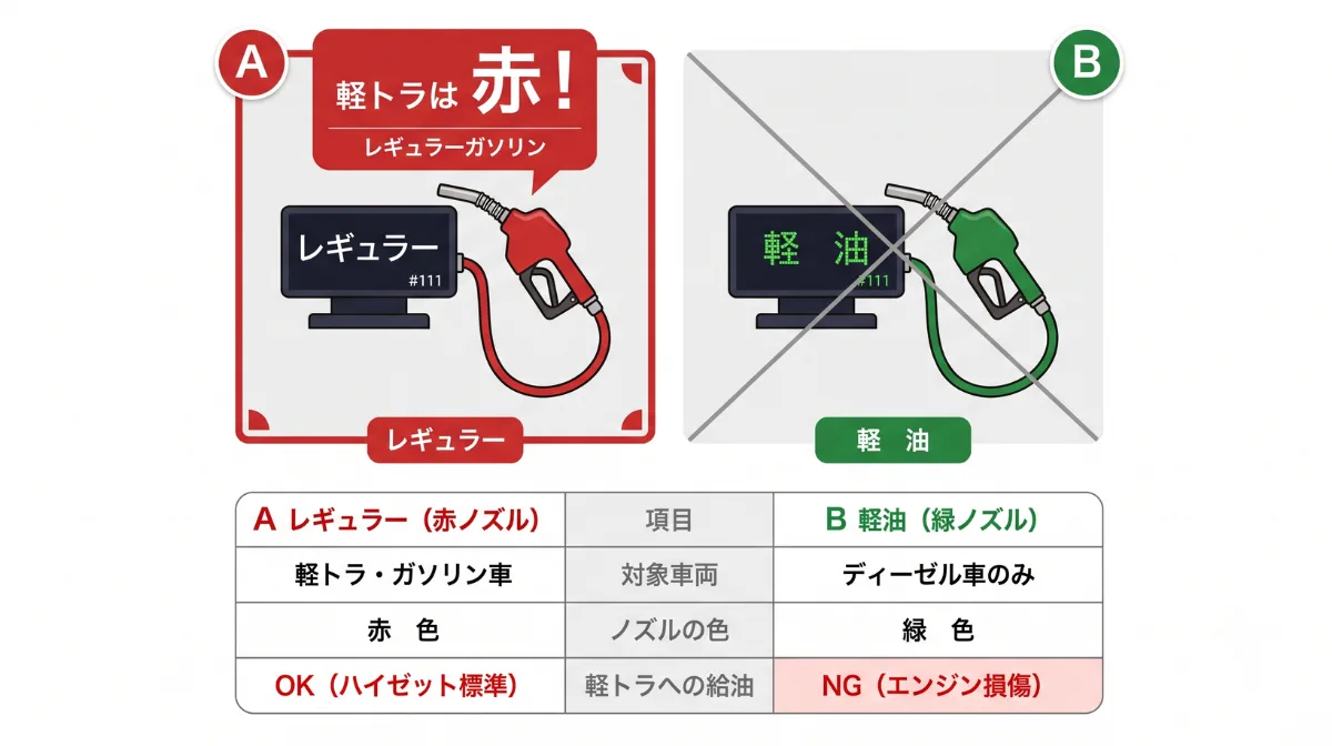 「軽トラ＝軽油」は危険な思い込み
