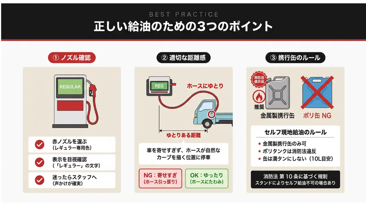軽トラへの給油をスムーズに行うコツ｜給油機の選び方から給油車の活用まで