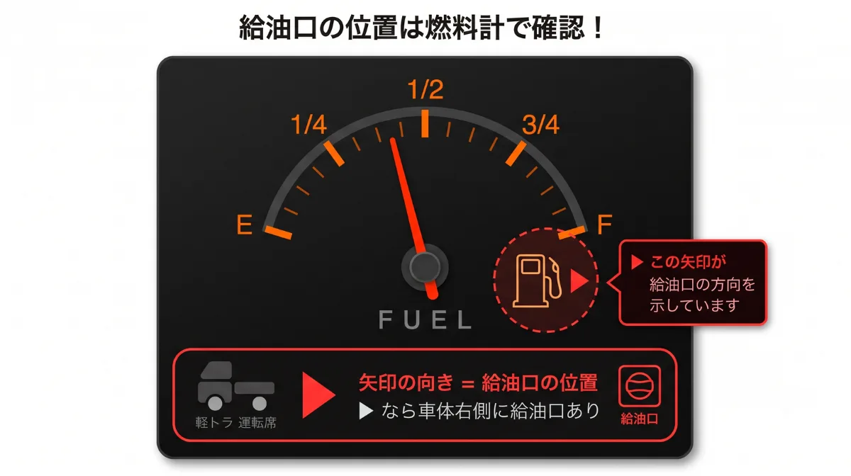 主要車種別・給油口の位置と左右の見分け方