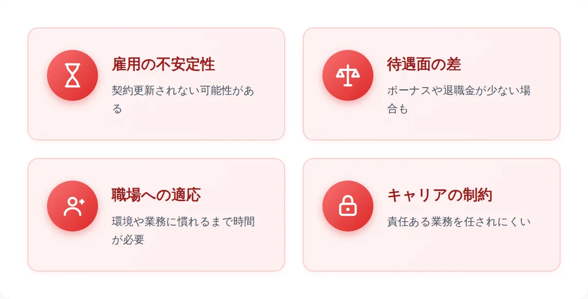 懸念される点