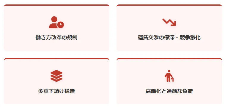 2.【現実】長距離ドライバーで年収1000万円の実現が「難しい」4つの理由