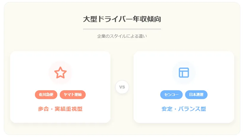 ヤマト・佐川・西濃・福山通運との年収・待遇比較