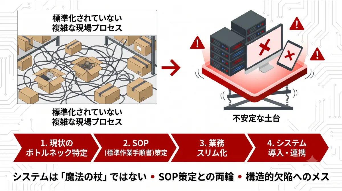 現場の不都合な真実：WMS・TMSを導入しても問題が解決しない理由
