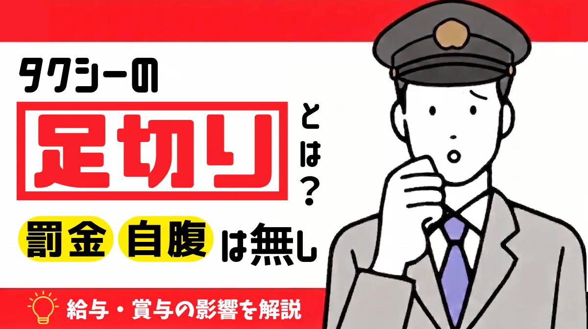 タクシーの足切りとは｜罰金や自腹なし！給与・賞与の影響を解説の画像