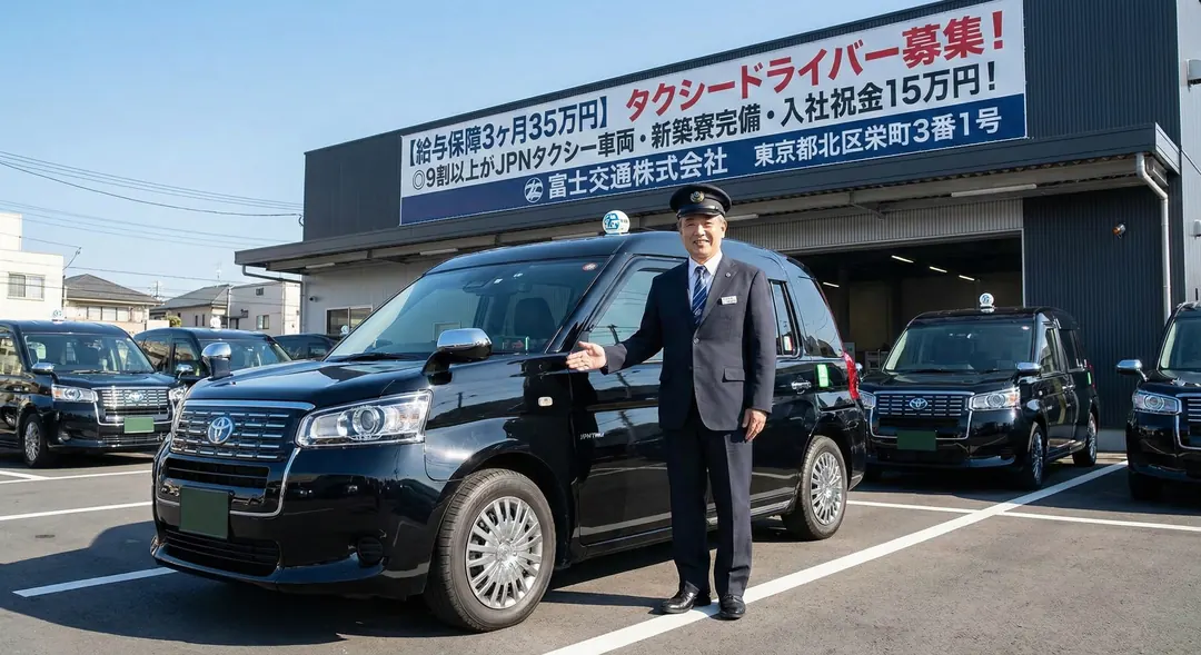 富士交通株式会社のタクシードライバー求人（東京都北区）