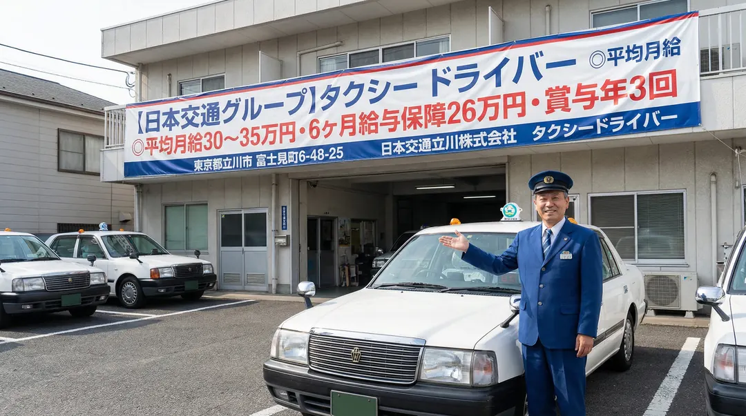 日本交通立川株式会社のタクシードライバー求人（東京都立川市）