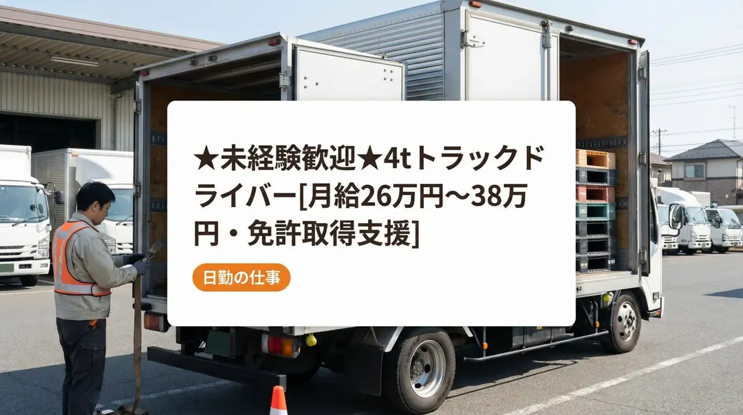 有限会社新郷運輸の中型・準中型トラックドライバー求人（埼玉県川口市）