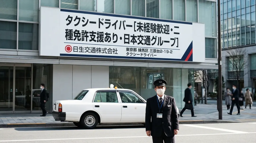 タクシードライバー[未経験歓迎・二種免許支援あり・日本交通グループ]