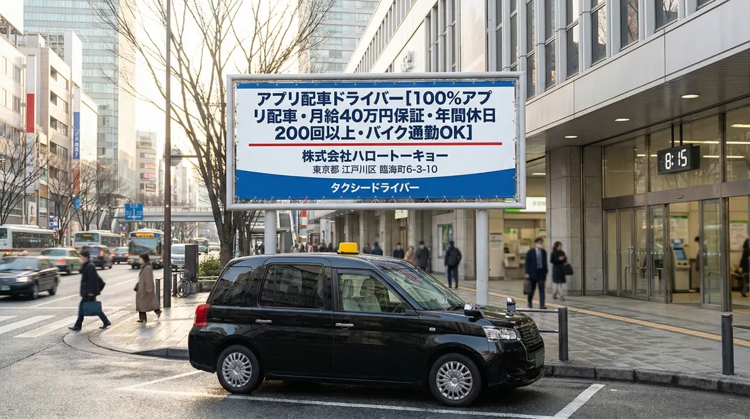 株式会社ハロートーキョーのタクシードライバー求人（東京都江戸川区）