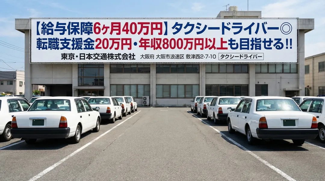 東京・日本交通株式会社のタクシードライバー求人（大阪府大阪市浪速区）