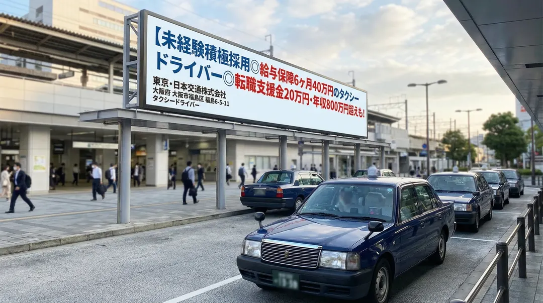 東京・日本交通株式会社のタクシードライバー求人（大阪府大阪市福島区）
