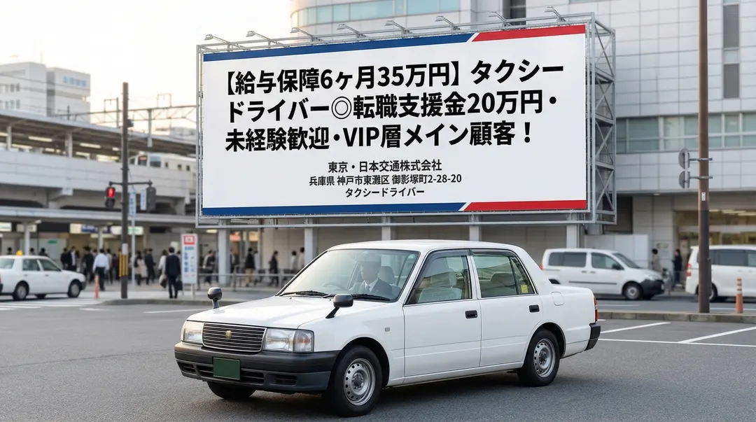 東京・日本交通株式会社のタクシードライバー求人（兵庫県神戸市東灘区）
