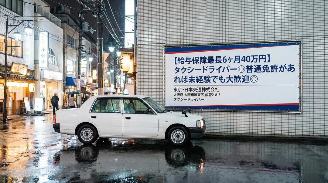 東京・日本交通株式会社のタクシードライバー求人（大阪府大阪市城東区）