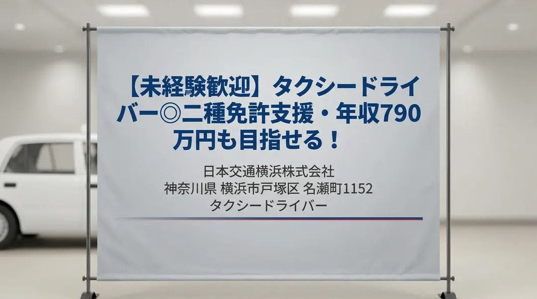 日本交通横浜株式会社のタクシードライバー求人（神奈川県横浜市戸塚区）