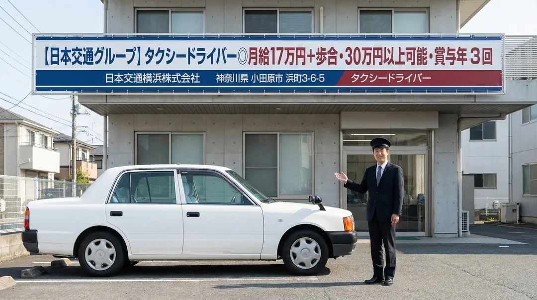 日本交通横浜株式会社のタクシードライバー求人（神奈川県小田原市）