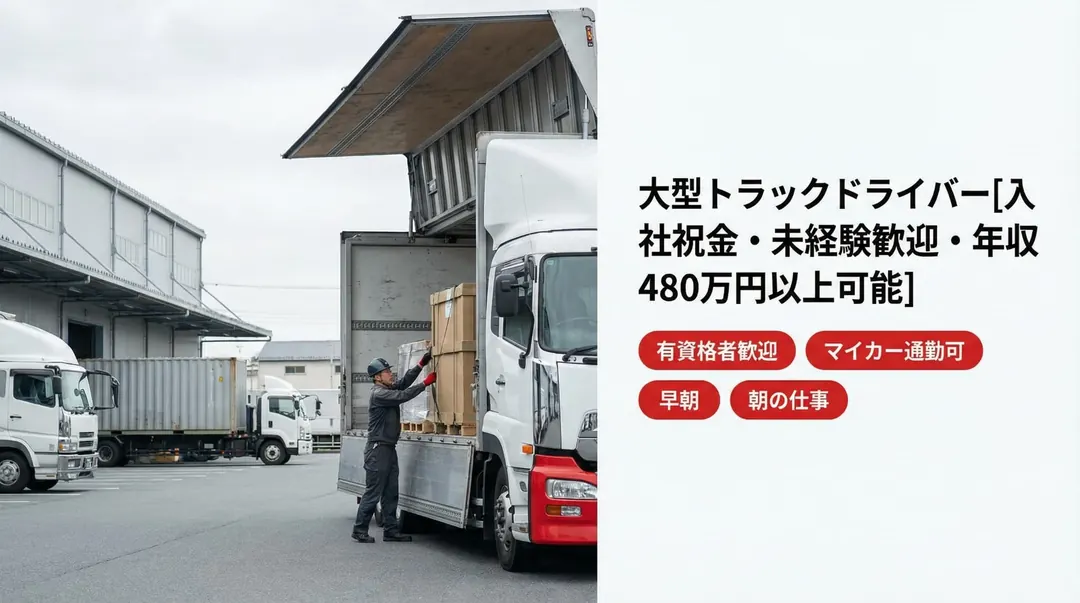 ダイセーロジスティクス株式会社の大型トラックドライバー求人（神奈川県相模原市中央区）