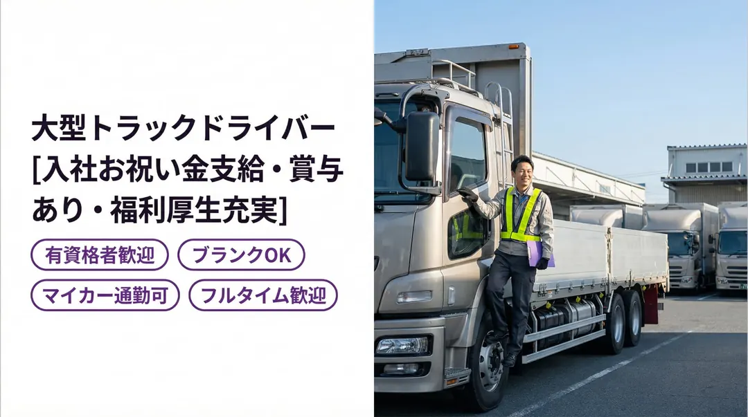 ダイセーロジスティクス株式会社の大型トラックドライバー求人（神奈川県相模原市中央区）