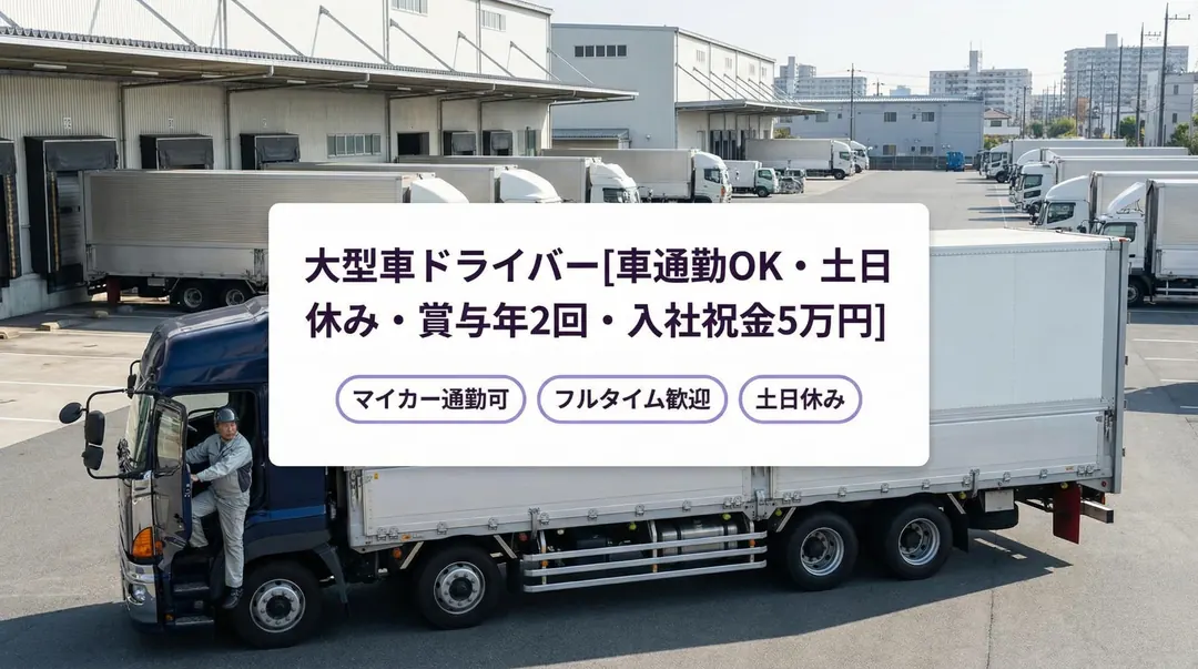 シナノライン株式会社の大型トラックドライバー求人（東京都江戸川区）
