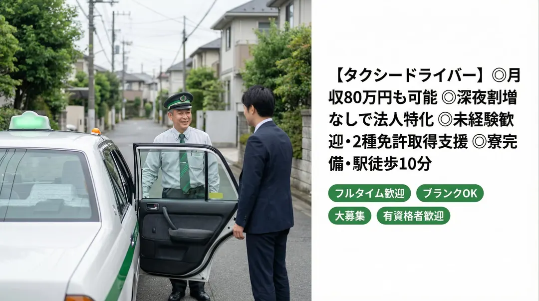 株式会社アシストのタクシードライバー求人（東京都三鷹市）