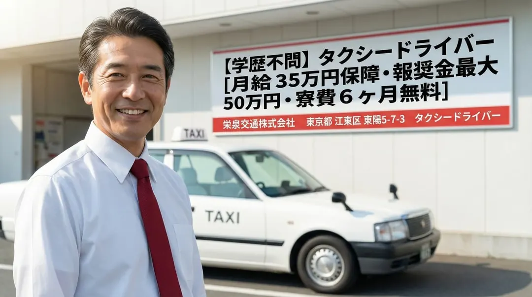 栄泉交通株式会社のタクシードライバー求人（東京都江東区）