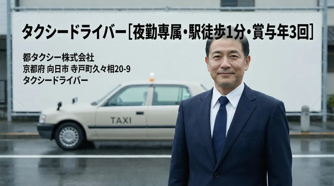 都タクシー株式会社のタクシードライバー求人（京都府向日市）