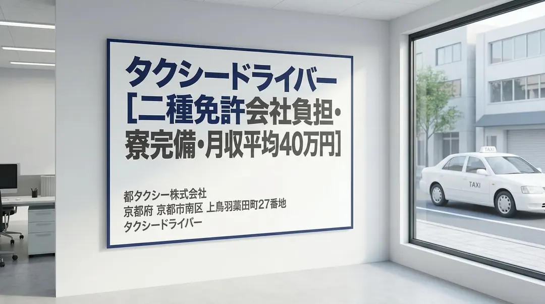 都タクシー株式会社のタクシードライバー求人（京都府京都市南区）