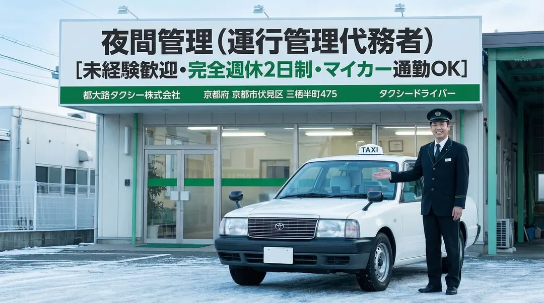 都大路タクシー株式会社のタクシードライバー求人（京都府京都市伏見区）