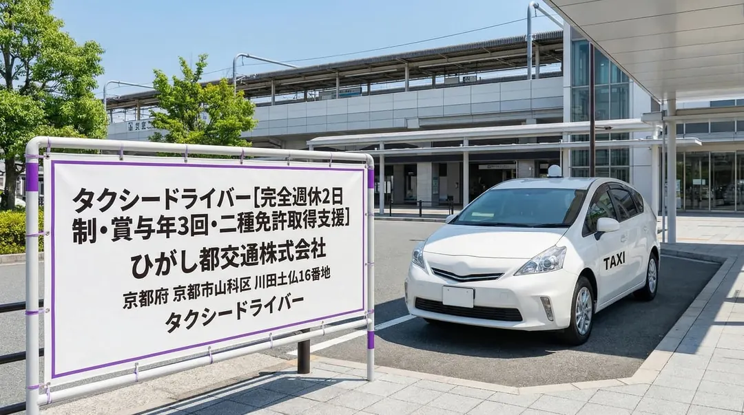 ひがし都交通株式会社のタクシードライバー求人（京都府京都市山科区）