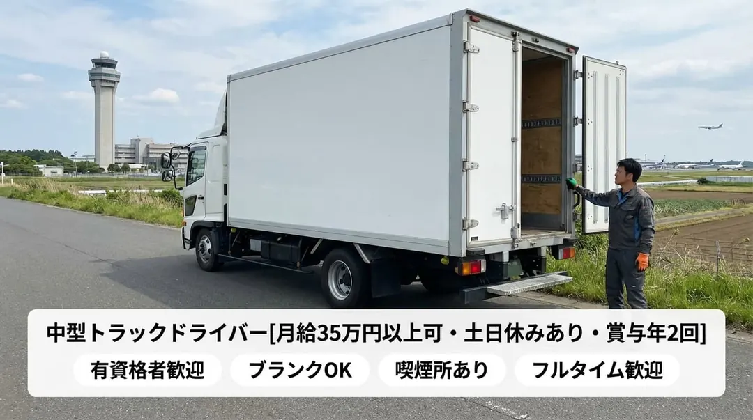 東京西濃運輸株式会社の中型・準中型トラックドライバー求人（千葉県成田市）