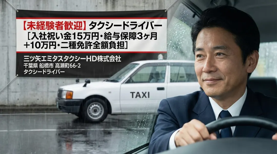 三ツ矢エミタスタクシーHD株式会社のタクシードライバー求人(千葉県船橋市)