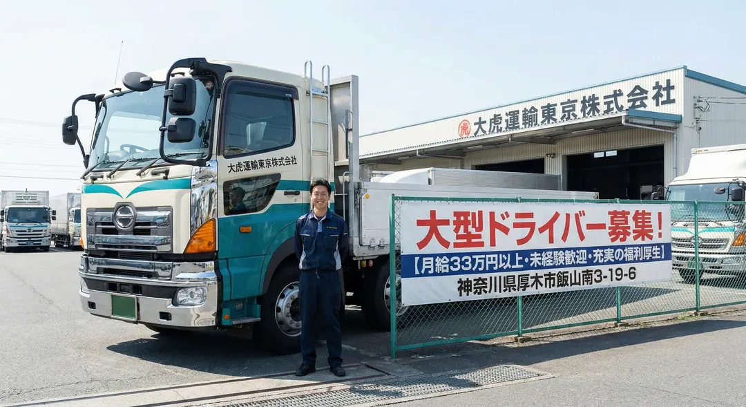 大虎運輸東京株式会社の大型トラックドライバー求人（神奈川県厚木市）