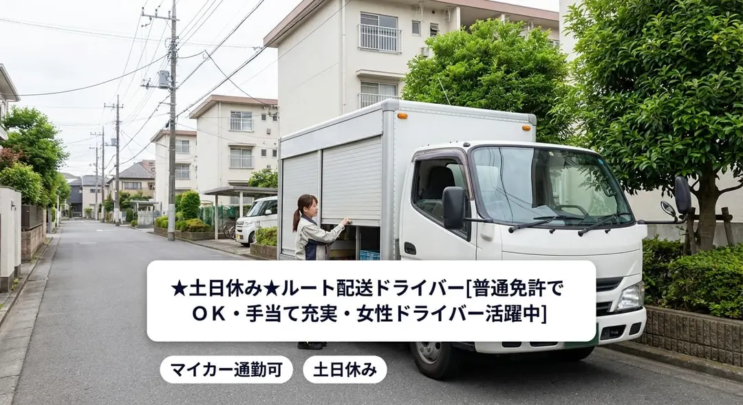 普通免許＠練馬区×1.5tトラック｜土日休み