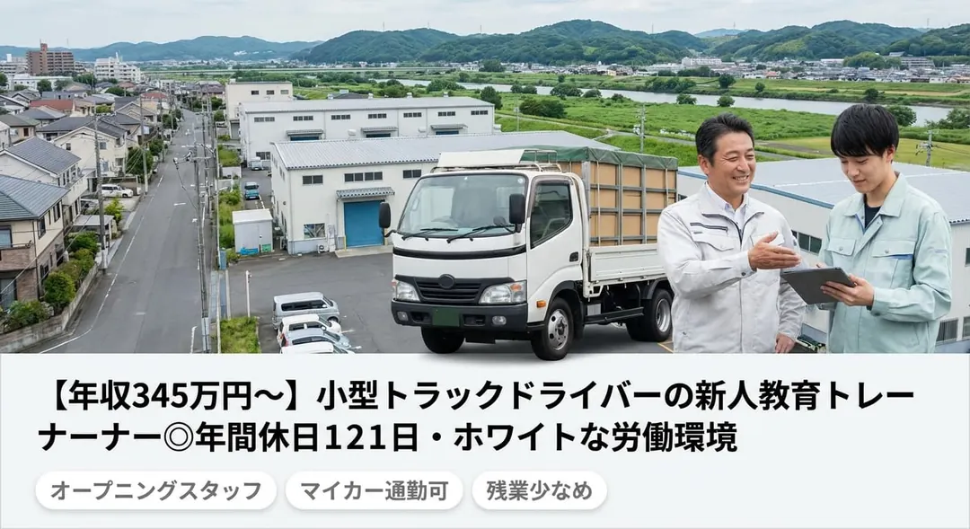 普通免許(AT限定可)@川崎市×小型トラックドライバー