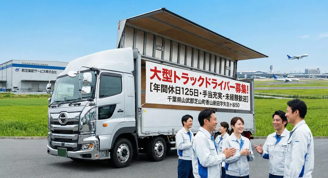 大型免許@千葉県山武郡×大型トラックドライバー4tもあり