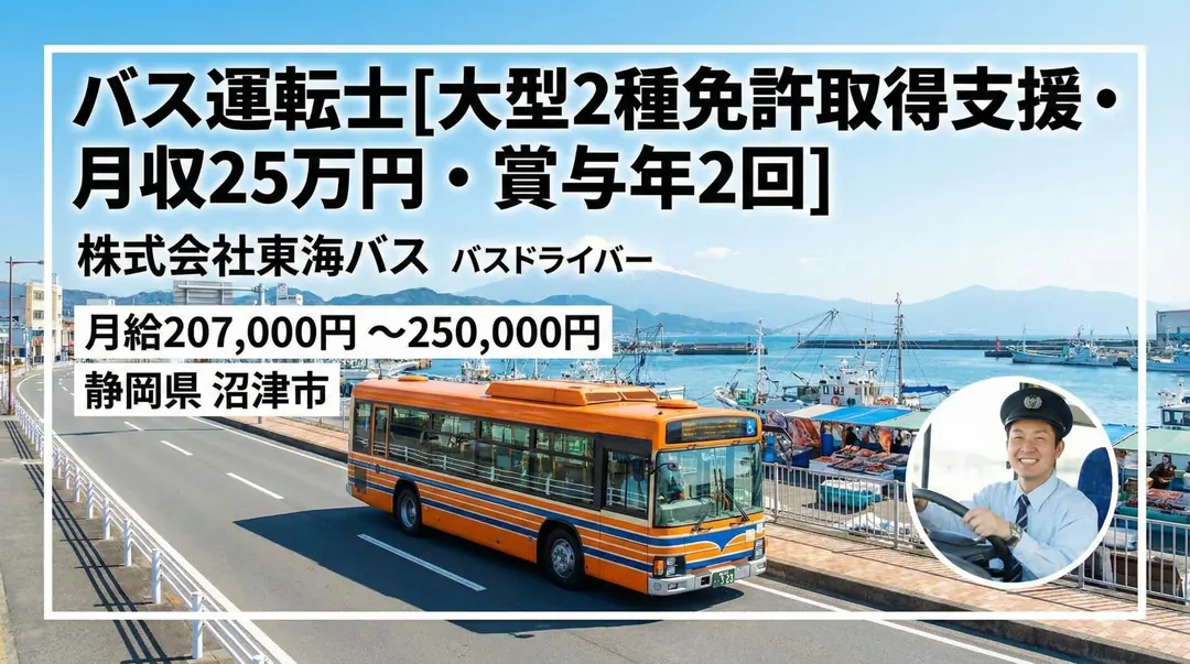 株式会社東海バスのバスドライバー求人（静岡県沼津市）