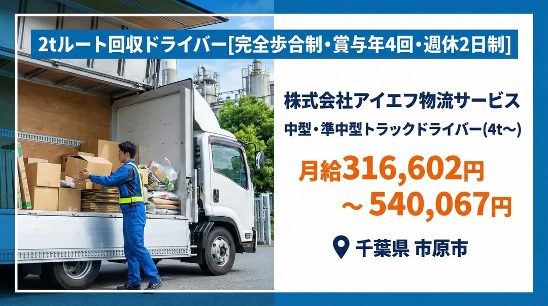 日勤のみの家電回収ドライバー／賞与年4回＋選べる働き方＊家族手当など福利厚生充実