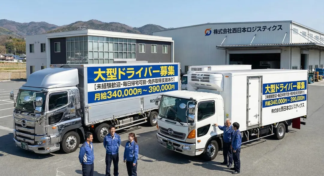 株式会社西日本ロジスティクスの中型・準中型トラックドライバー求人（兵庫県三木市）