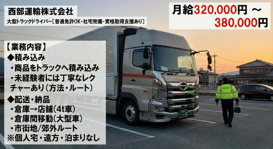 株式会社ランテックの大型トラックドライバー求人(福岡県久留米市)