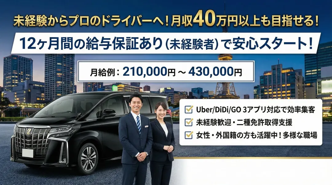 株式会社 日の丸リムジンのハイヤードライバー求人(東京都江東区)