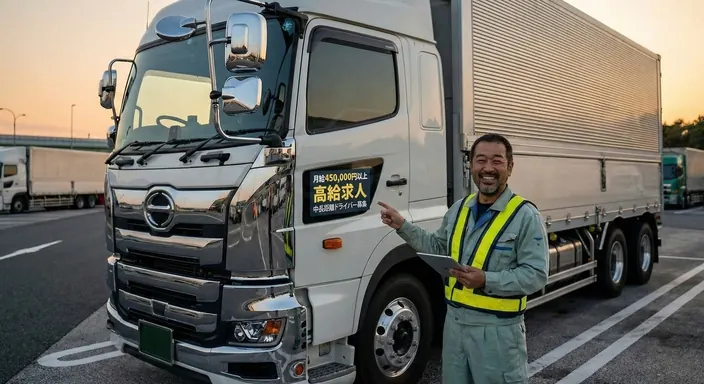 トレーラードライバー[月給45～50万円・無事故手当・皆勤手当あり・車通勤OK]