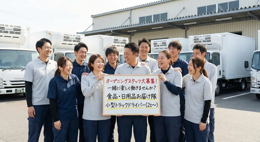 普通免許(AT限定可)@都築区×小型トラックドライバー