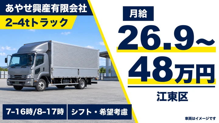 資材配送ドライバースタッフ[月収60万以上可・日払いOK・学歴不問]